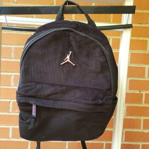 BNWT AIR JORDAN CORDUROY BACKPACK jet black (OS) - Picture 2 of 10